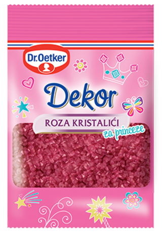 Picture - Dr. Oetker Dekor roza kristalići (ili Dr.Oetker Dekor Sweet rose)