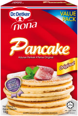 Picture - Dr. Oetker Nona Pancakes Original (1 box = 500g Dr. Oetker Nona Pancake Mix)