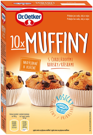 Picture - Muffiny s čokoládovými kúskami Dr. Oetker 