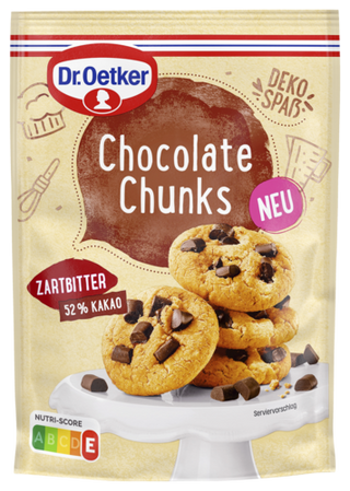 Picture - Dr. Oetker Chocolate Chunks Zartbitter oder Vollmilch