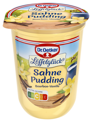 Picture - Dr. Oetker Löffelglück Sahne Pudding Bourbon Vanille (Zimmertemperatur)