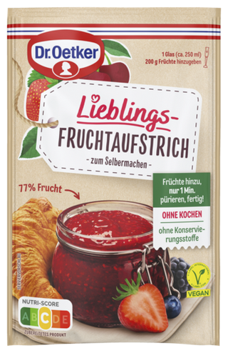 Picture - Dr. Oetker Lieblings-Fruchtaufstrich (Gelierzucker ohne Kochen)
