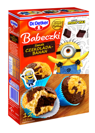 Picture - Babeczek Minionków smak czekolada - banan Dr. Oetkera