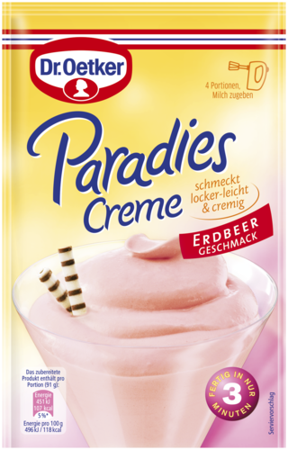 Picture - Dr. Oetker Paradies Creme Erdbeer-Geschmack
