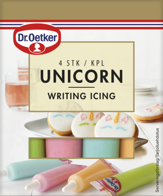 Picture - Dr. Oetker Unicorn Writing Icing