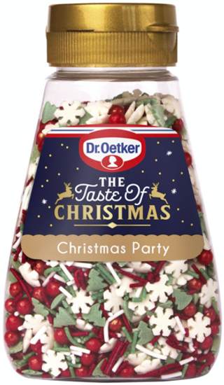Picture - Dr. Oetker Streudekor Christmas Party (rote Perlen)