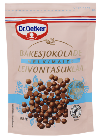 Picture - Dr. Oetker Maitosuklaanapit leivontaan (1 pussi, 100 g)