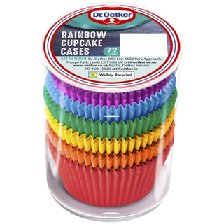Picture - Dr. Oetker Rainbow Cupcake Cases (Red)