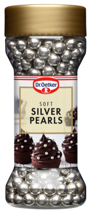Picture - Dr. Oetker Silver Pearls - sølvkugler med chokoladecenter