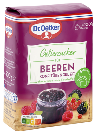 Picture - Dr. Oetker Gelierzucker für Beeren Konfitüre & Gelee (250 g)