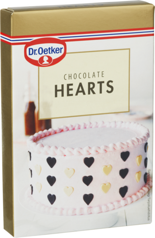 Picture - Dr. Oetker Chocolate Hearts -suklaasydämiä  (koristeeksi)