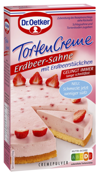 Picture - Dr. Oetker Tortencreme Erdbeer-Sahne