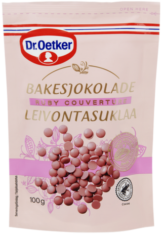Picture - Dr. Oetker Bakesjokolade Ruby (1 1/2 poser)