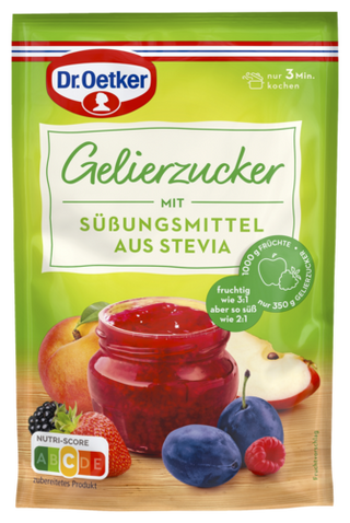 Picture - Dr. Oetker Gelierzucker mit Süßungsmittel aus Stevia