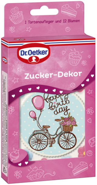 Picture - Dr. Oetker Zucker Dekor Schild Fahrrad