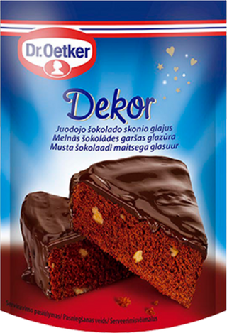 Picture - Dr. Oetker melnās šokolādes garšas glazūra (100 g)