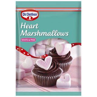 Picture - Dr. Oetker Heart Marshmallows (2 x 100g packs)
