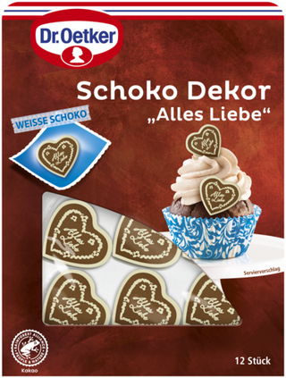 Picture - Dr. Oetker Schoko Dekor "Alles Liebe"