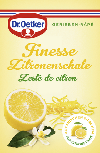 Picture - Dr. Oetker Finesse Geriebene Zitronenschale oder eine Zitrone
