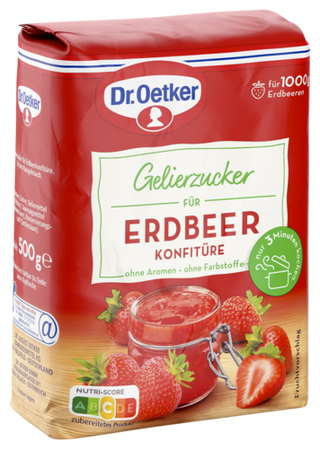 Picture - Dr. Oetker Gelierzucker für Erdbeeren (500 g)