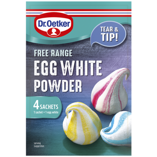 Picture - Dr. Oetker Free Range Egg White Powder Sachets x 2 or 2 Medium Egg Whites