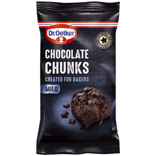 Picture - Dr. Oetker Milk Chocolate Chunks (Available in White Chocolate or Dark Chocolate)