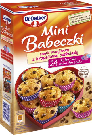 Picture - Mini Babeczek smak waniliowy z kropelkami czekolady