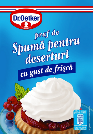 Picture - Spumă pentru deserturi cu gust de Frișcă Dr. Oetker