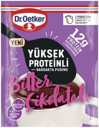 Picture - Dr. Oetker Yüksek Proteinli Bardakta Puding - Bitter Çikolatalı