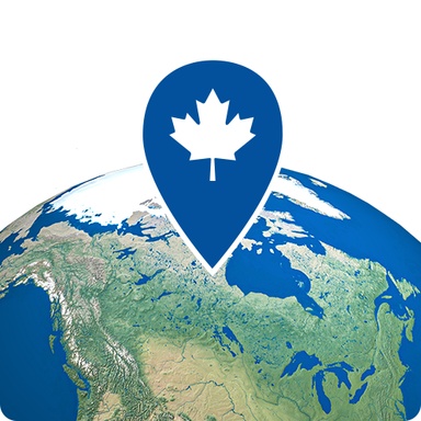Mot-clic Bell Cause pour la cause et drapeau canadien