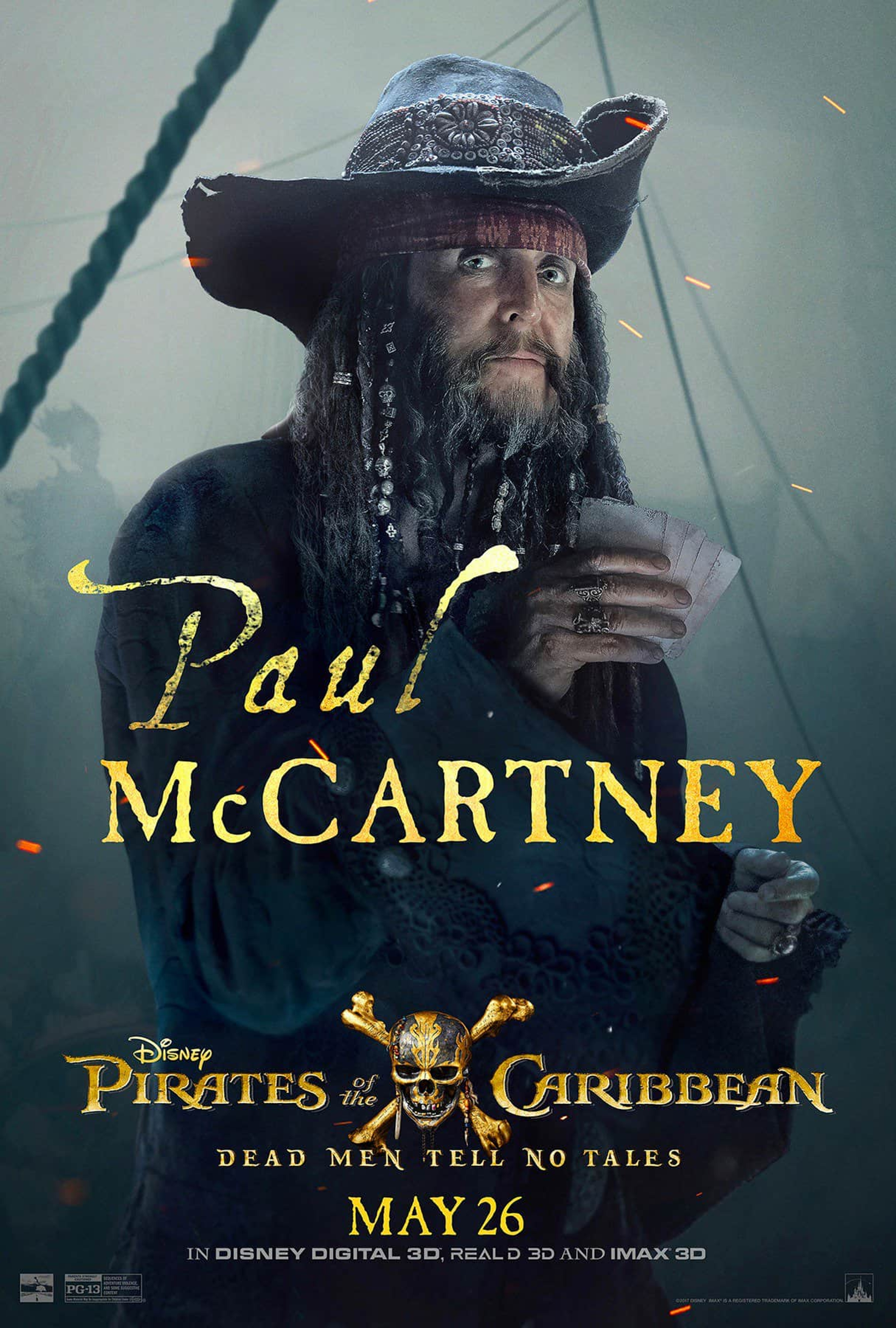 Paul as Uncle Jack in 'Pirates of the Caribbean: Dead Men Tell No Tales'