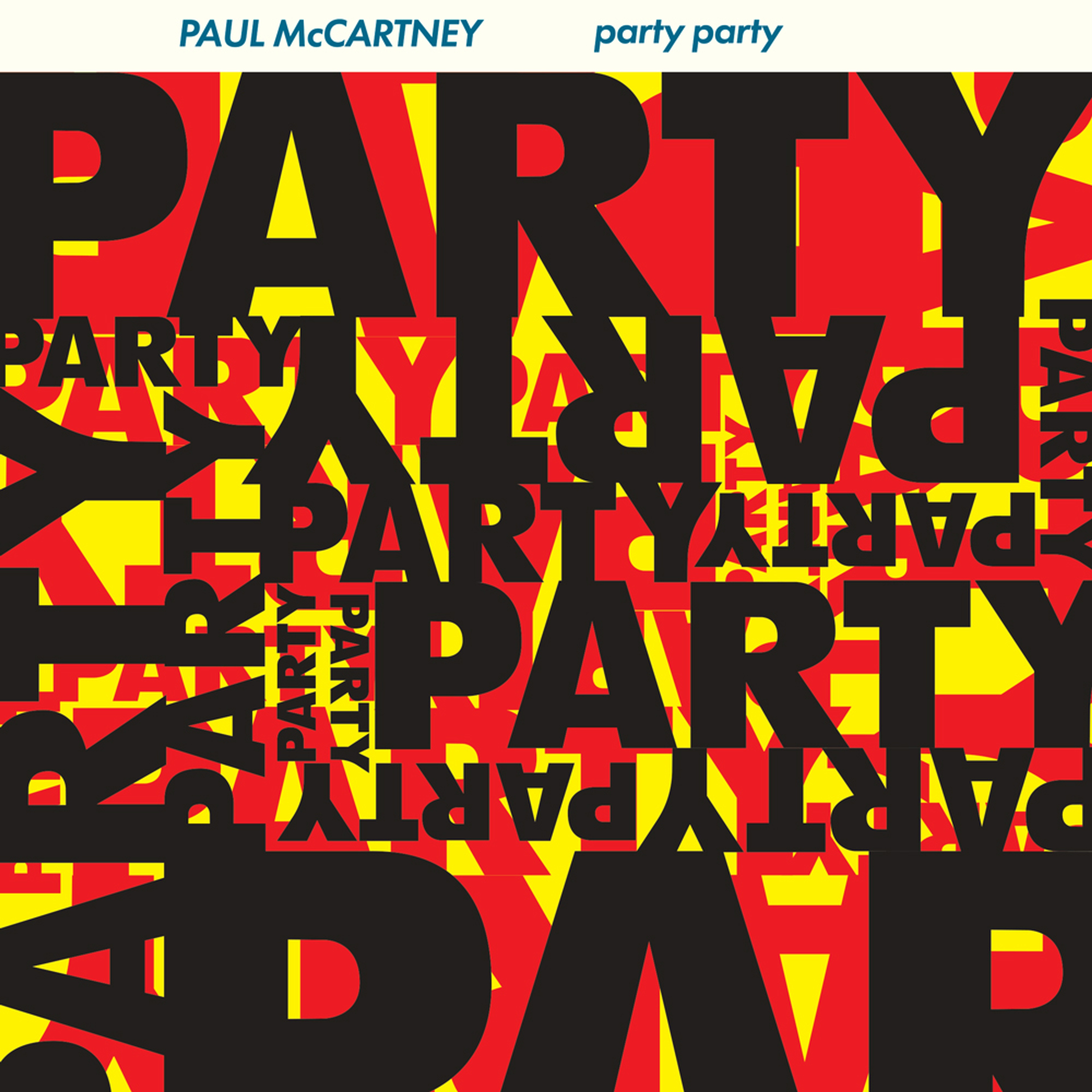 “Party Party” Single artwork as featured in 'The 7" Singles Box'