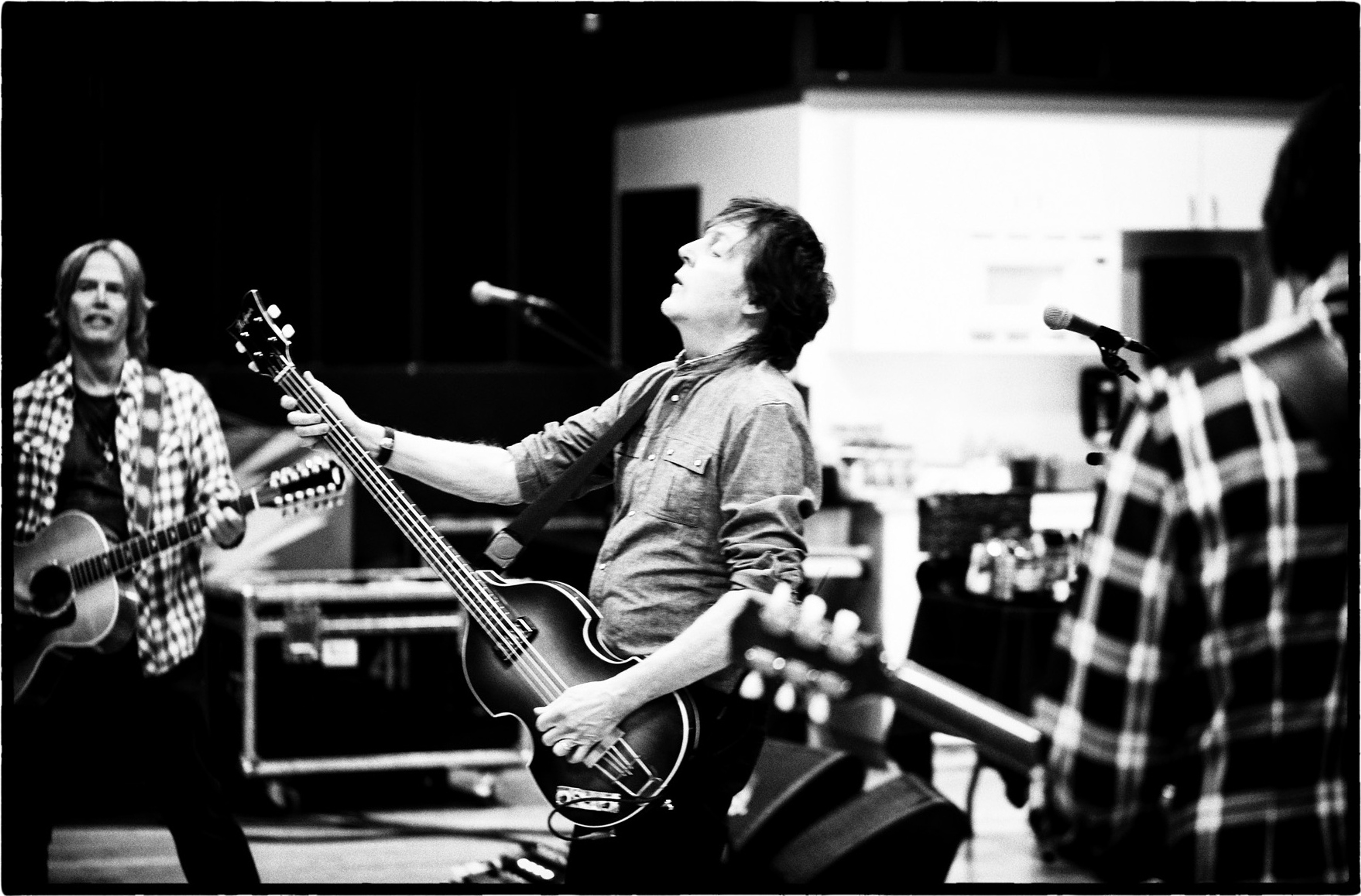 Brian, Paul and Rusty at rehearsals, Los Angeles, April 13th 2013