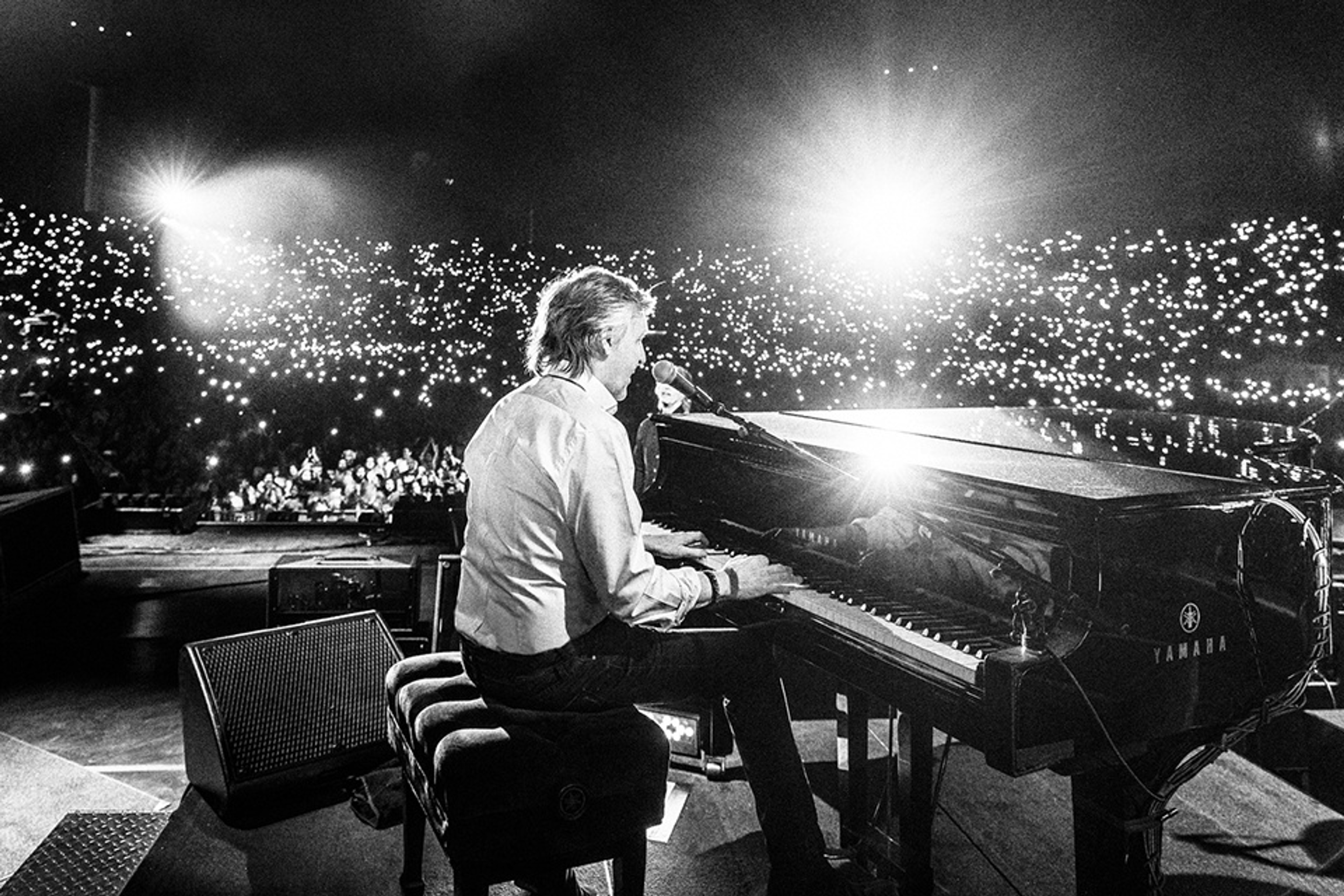 Photo from the opening night of  Paul’s South American tour at the National Stadium in Santiago, Chile.