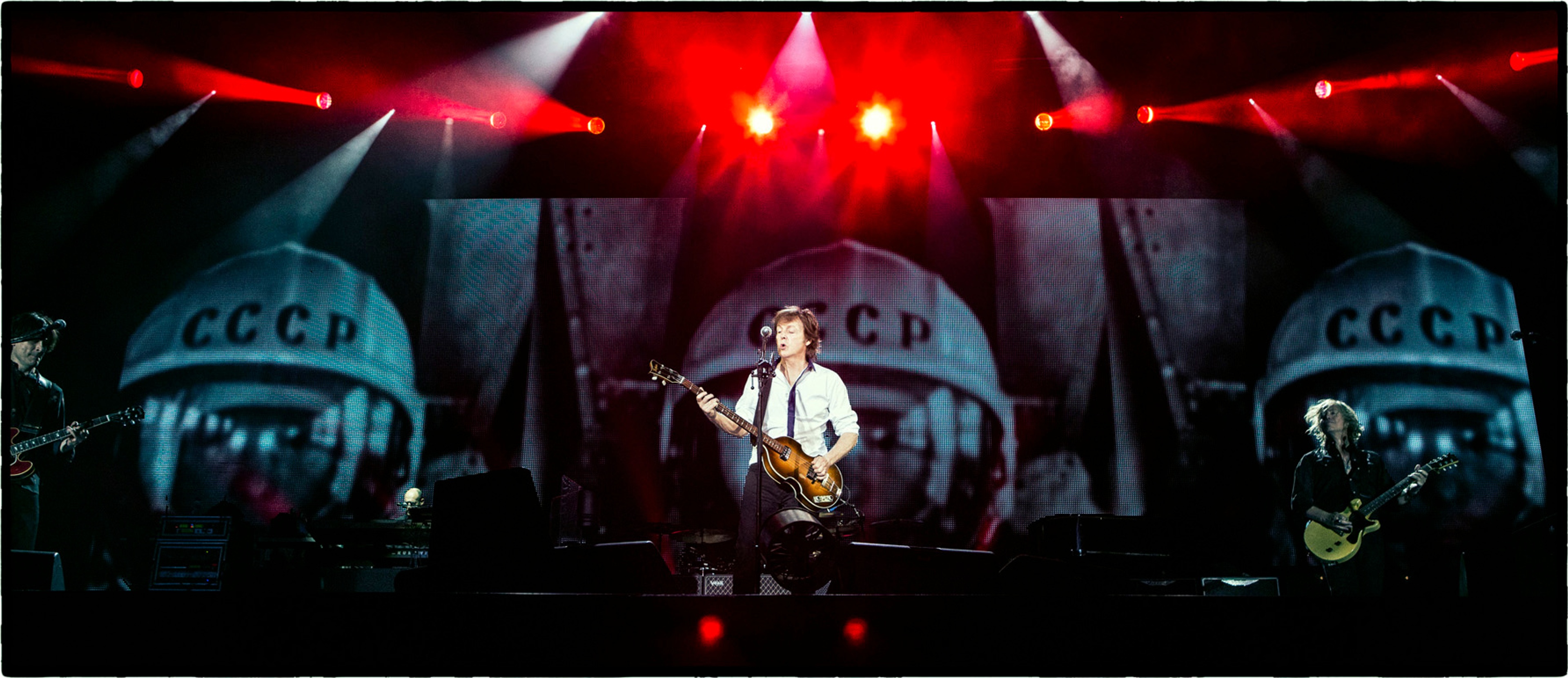 Rusty, Wix, Paul and Brian performing 'Back in the U.S.S.R.', National Stadium, Warsaw, 22nd June 2013
