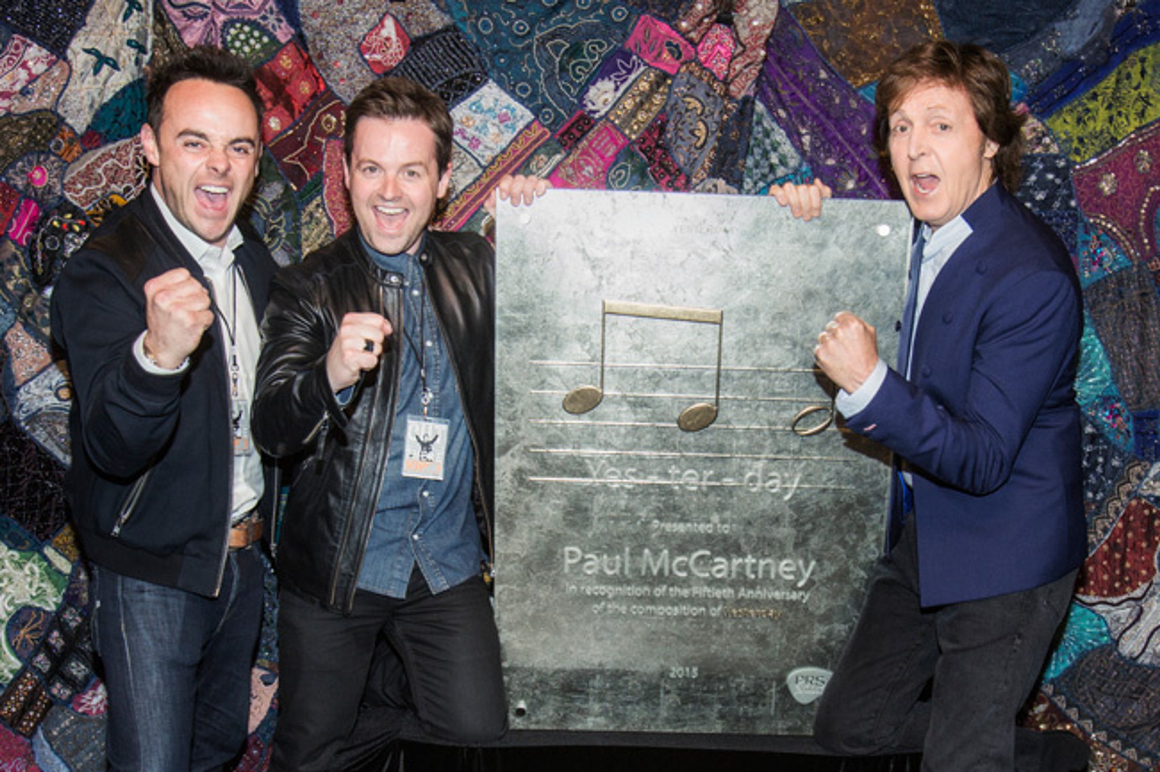 Paul Receives Special PRS Award for 'Yesterday'