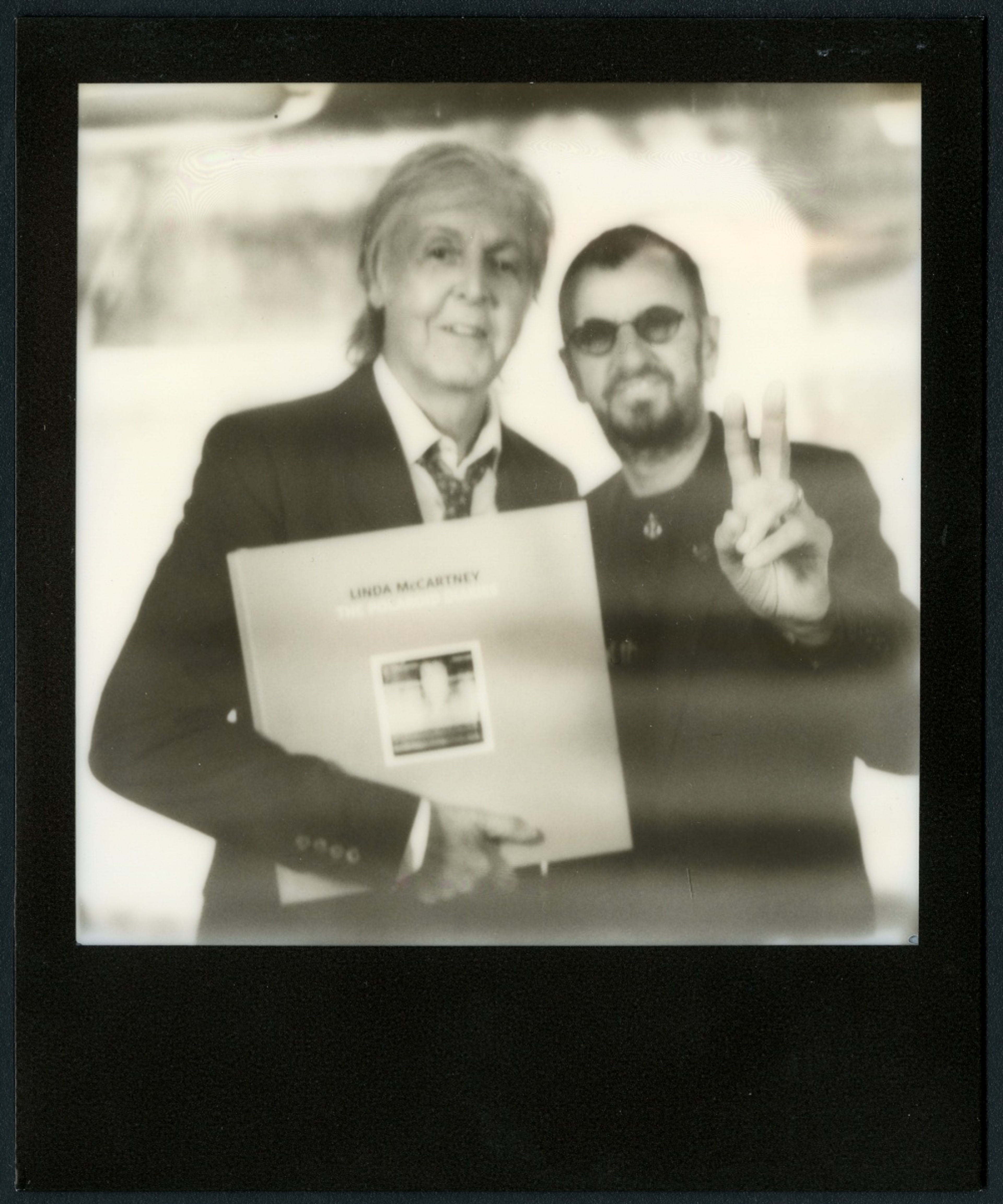 Paul is joined by Ringo Starr to celebrate the launch of 'Linda McCartney: The Polaroid Diaries' at the V&A Museum, London.