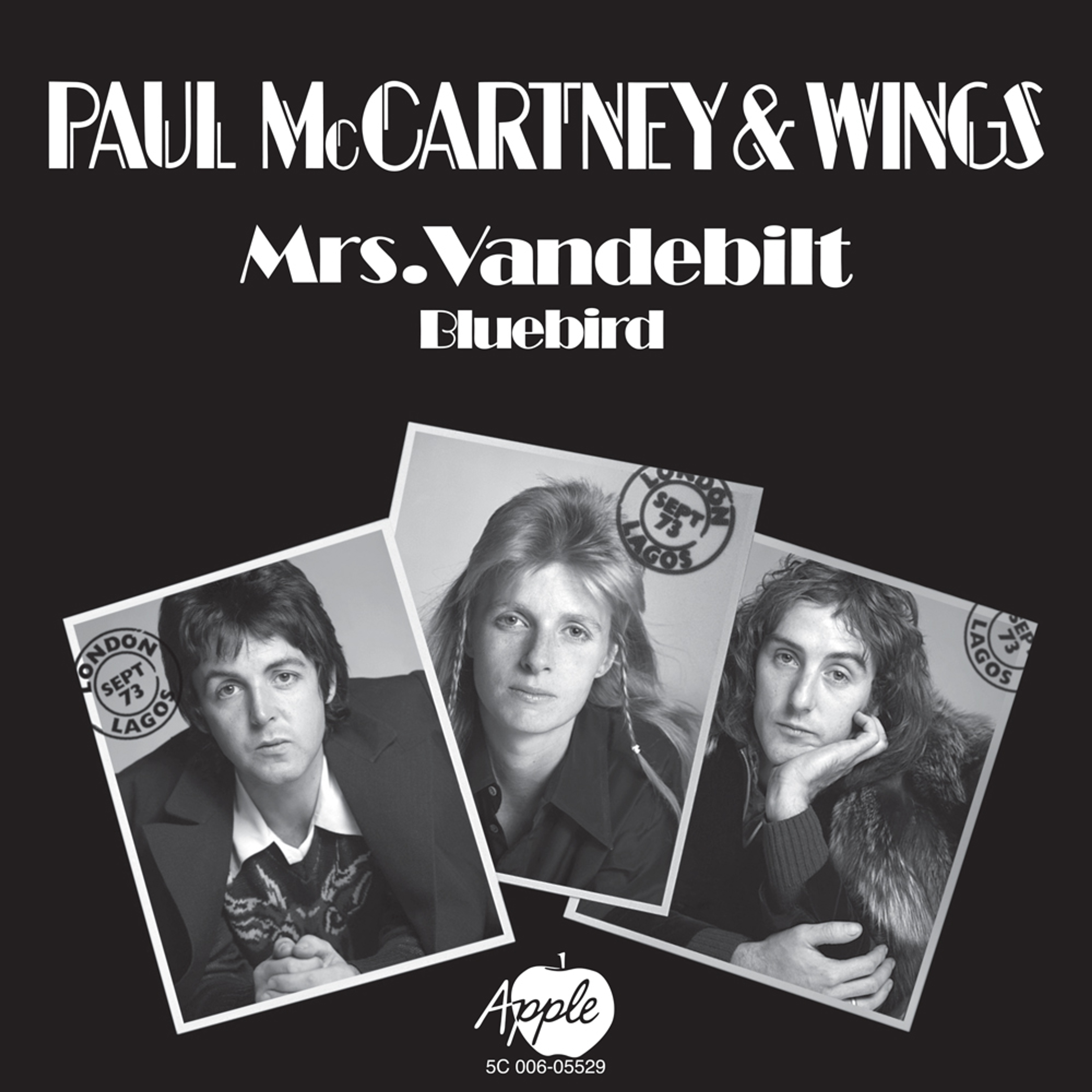 “Mrs Vandebilt" Single artwork as featured in 'The 7" Singles Box' 