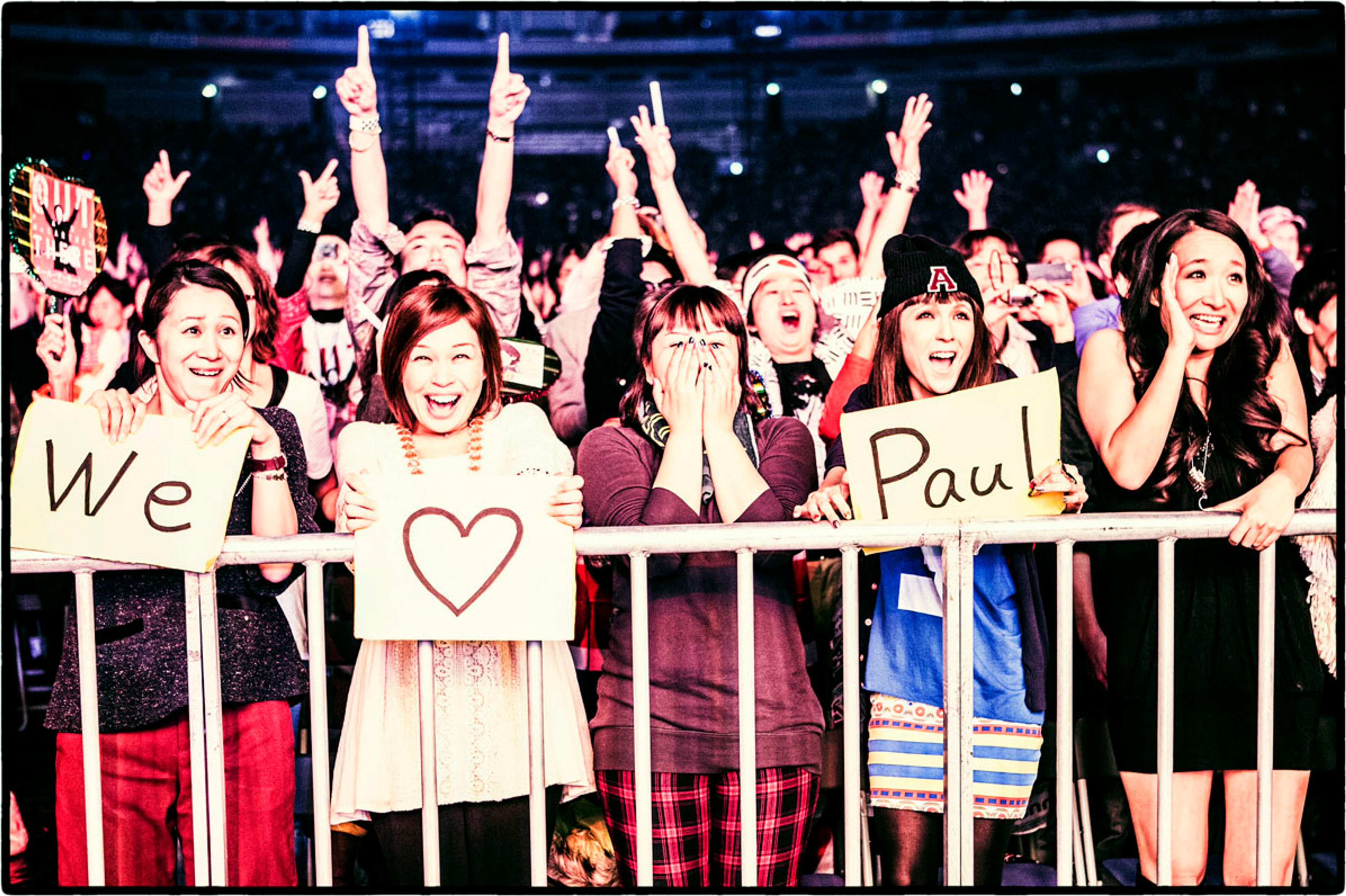 Fans at the Tokyo Dome, Tokyo, 19th November 2013