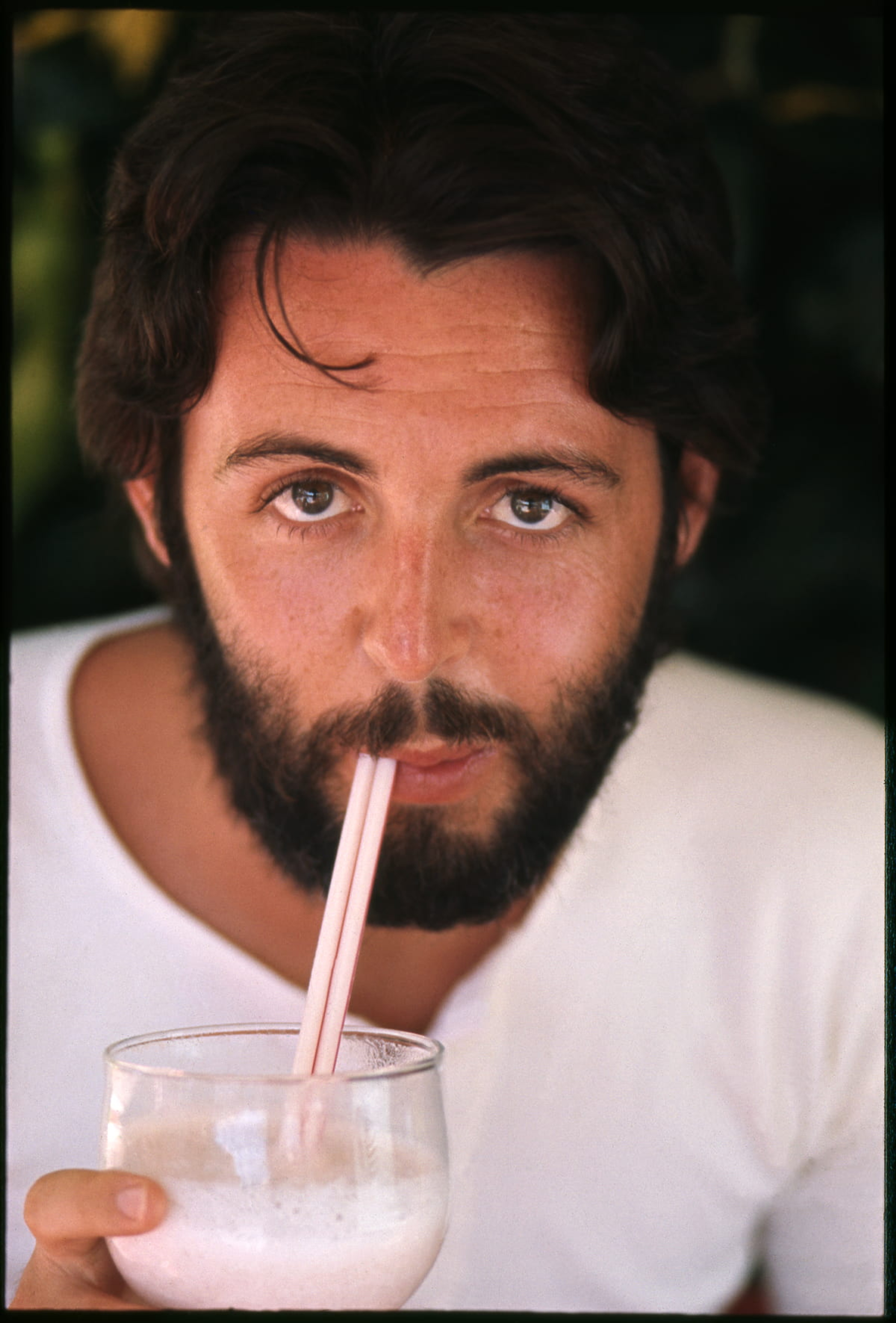 Photo of Paul sipping from a straw