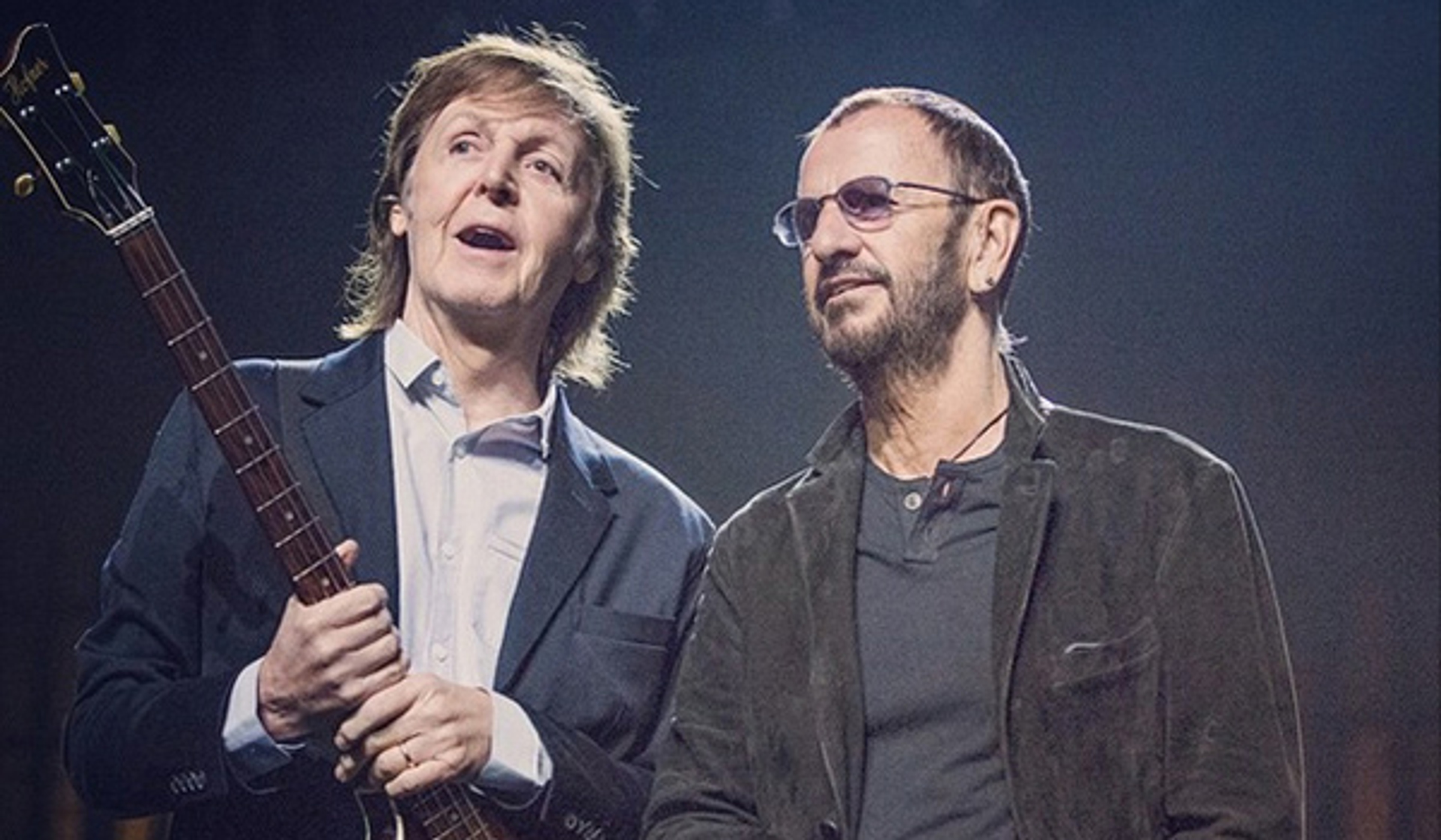 Paul inducts Ringo Starr into the Rock and Roll Hall of Fame