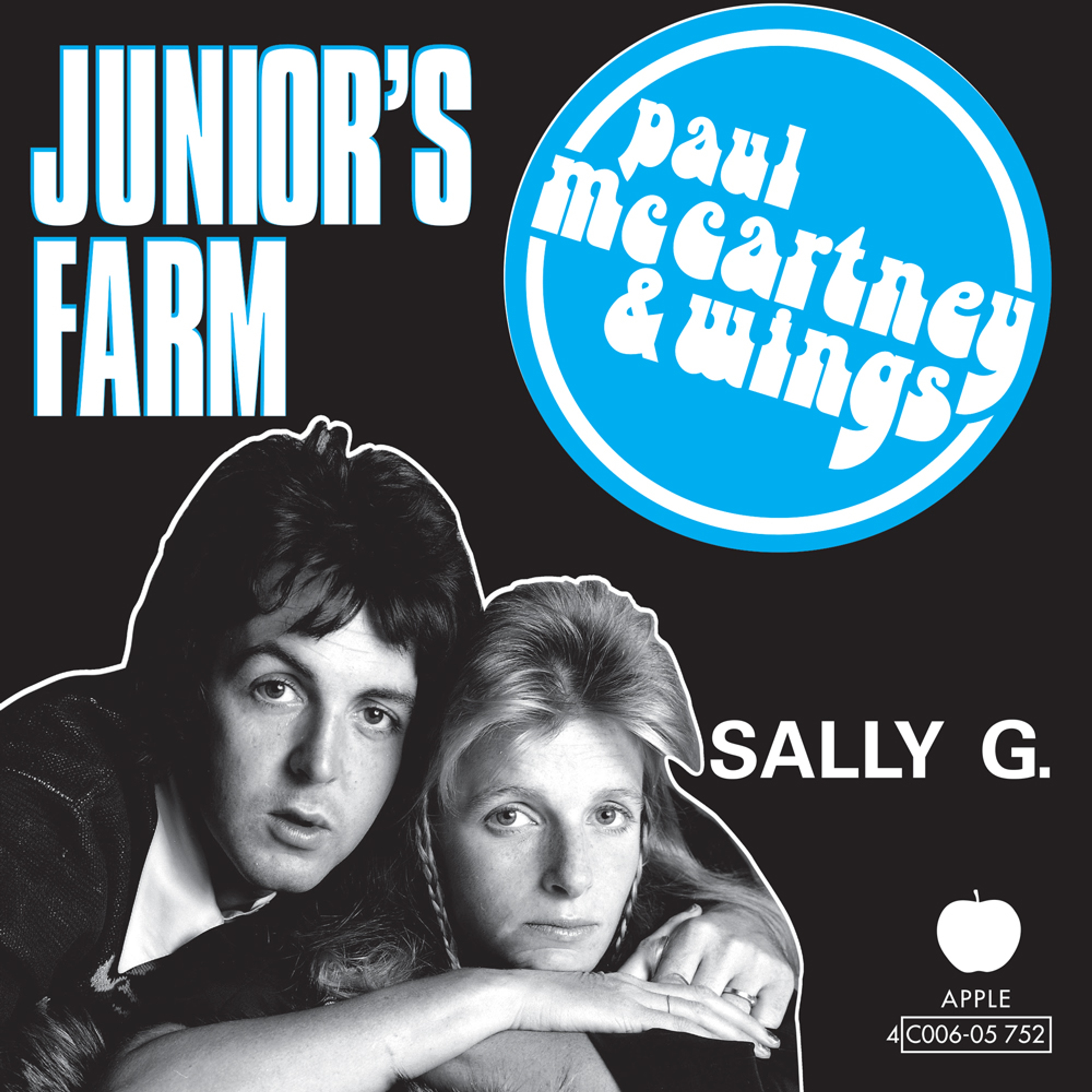 “Junior's Farm” Single artwork as featured in 'The 7" Singles Box'