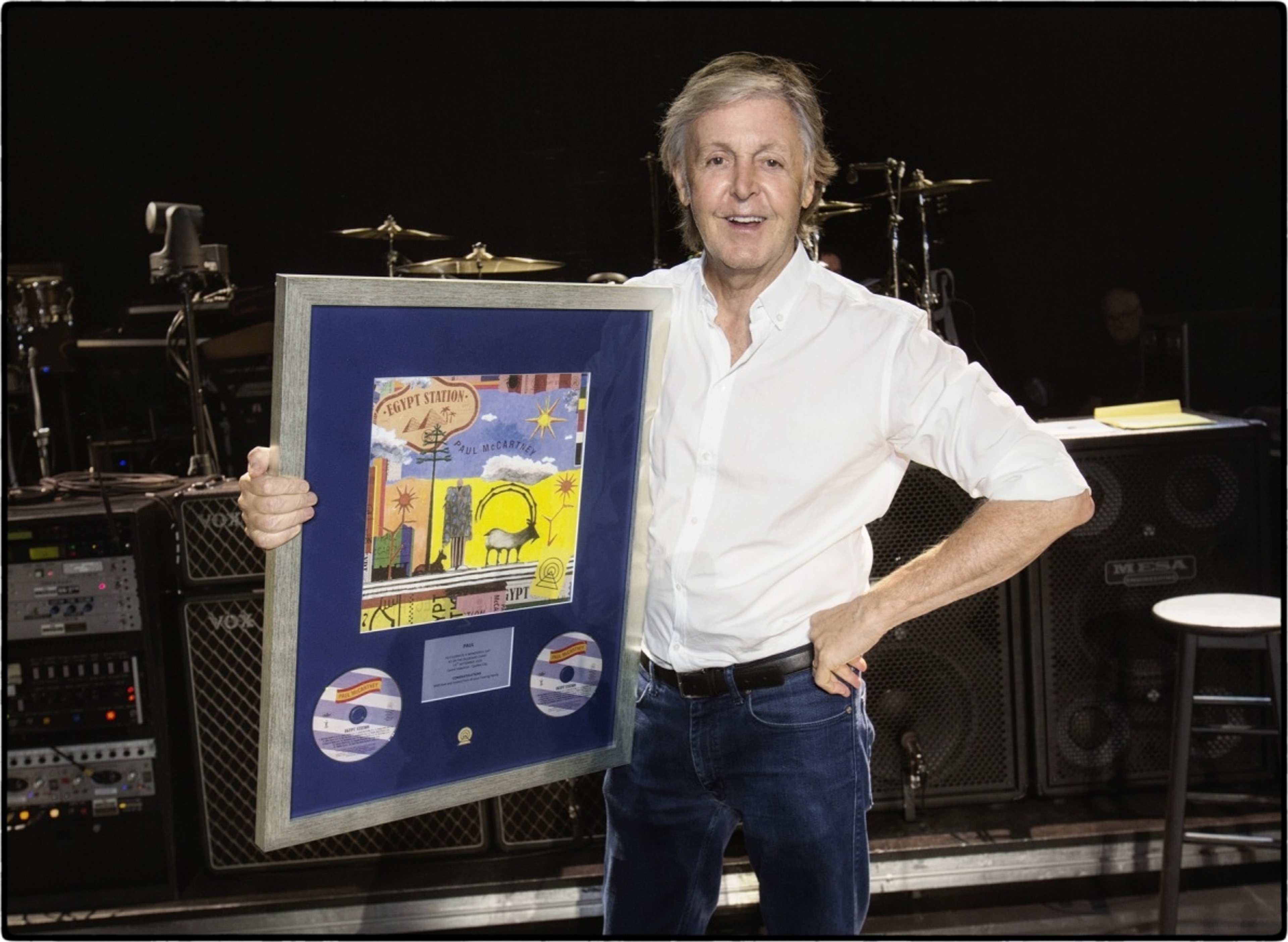 Paul was thrilled to learn that 'Egypt Station' charted at number 1 in the USA. September 2018. 