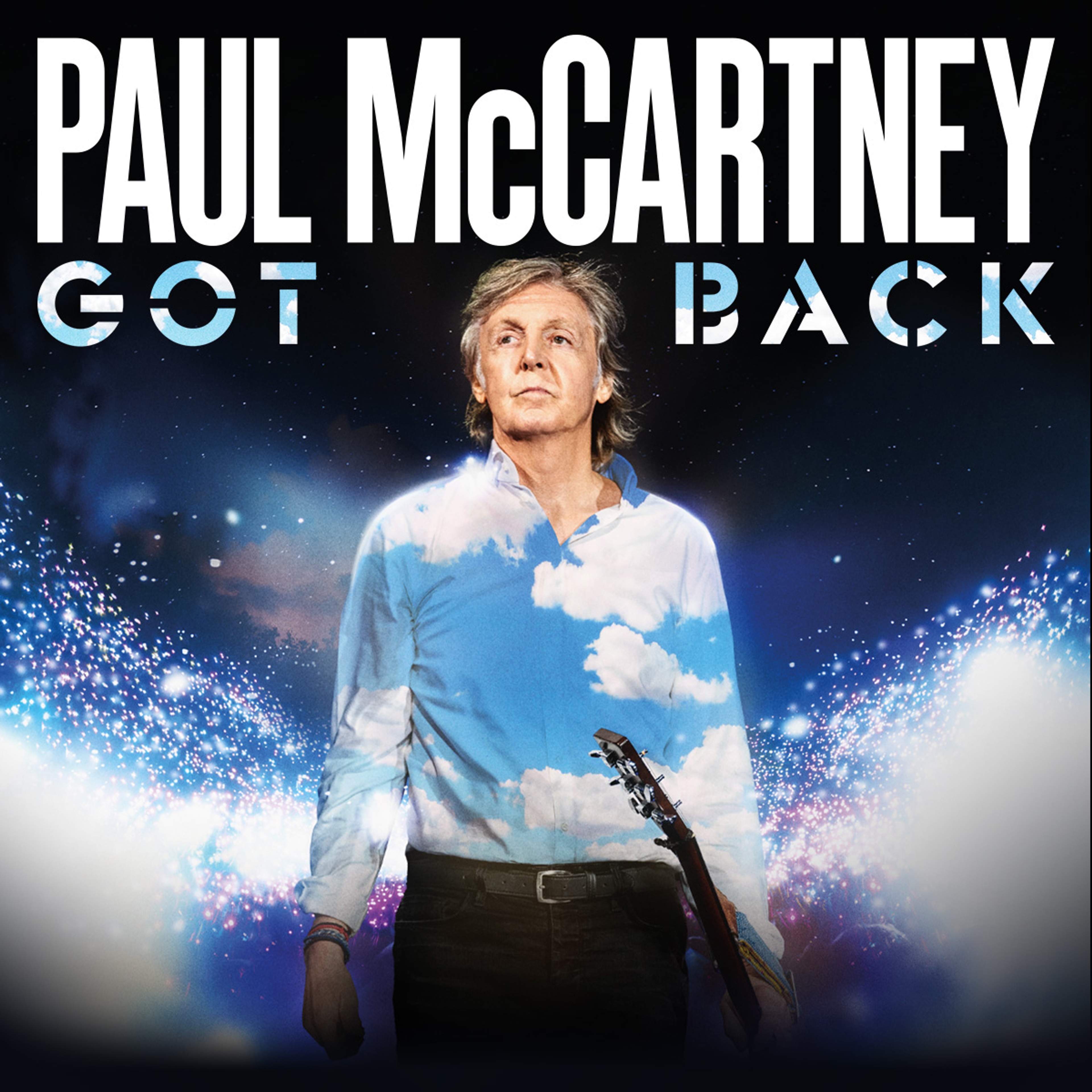 Got Back Tour logo with photo of Paul