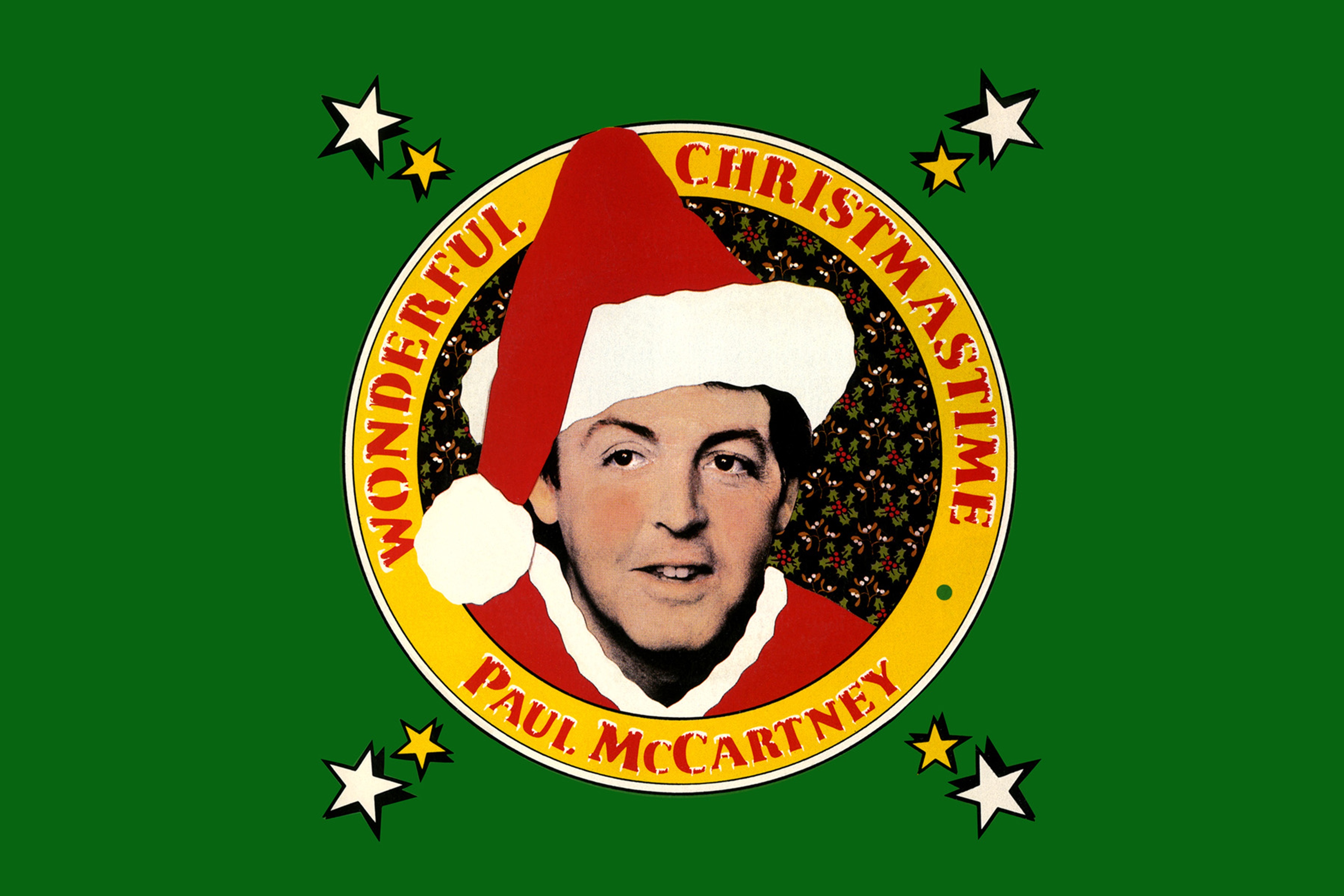 Graphic using the ‘Wonderful Christmastime’ single cover