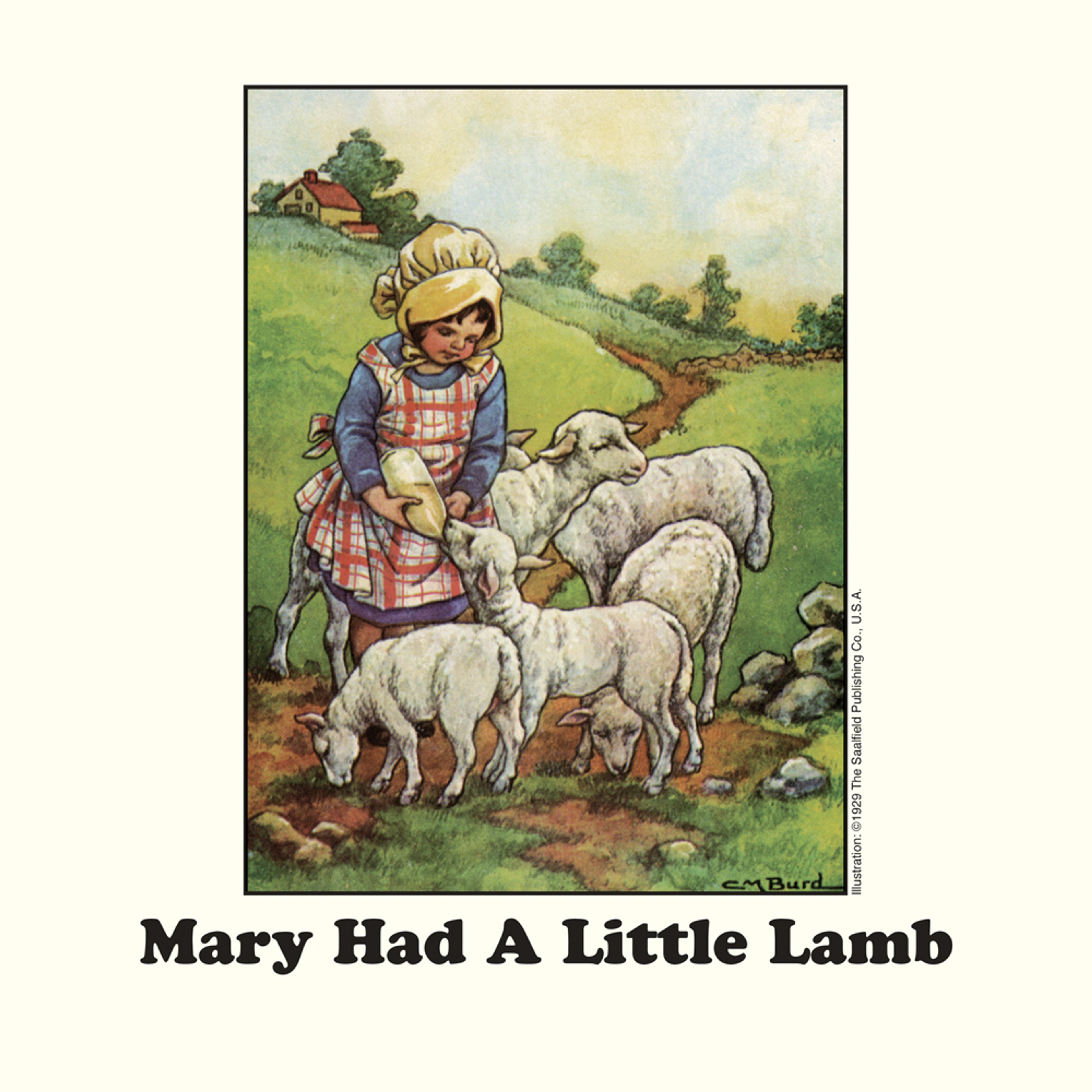 “Mary Had A Little Lamb” Single artwork as featured in 'The 7" Singles Box'
