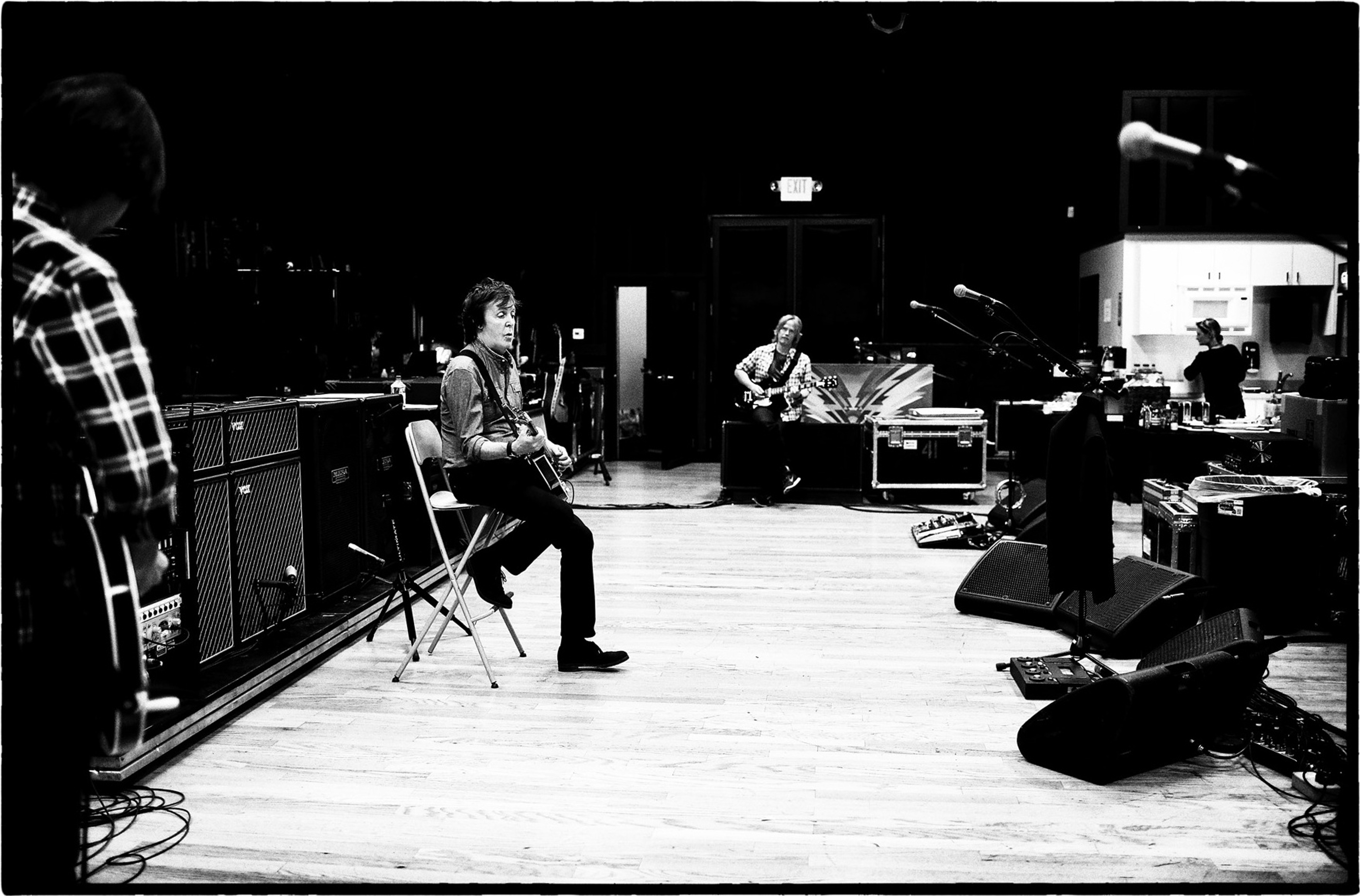 Rusty, Paul and Brian at rehearsals, Los Angeles, April 13th 2013