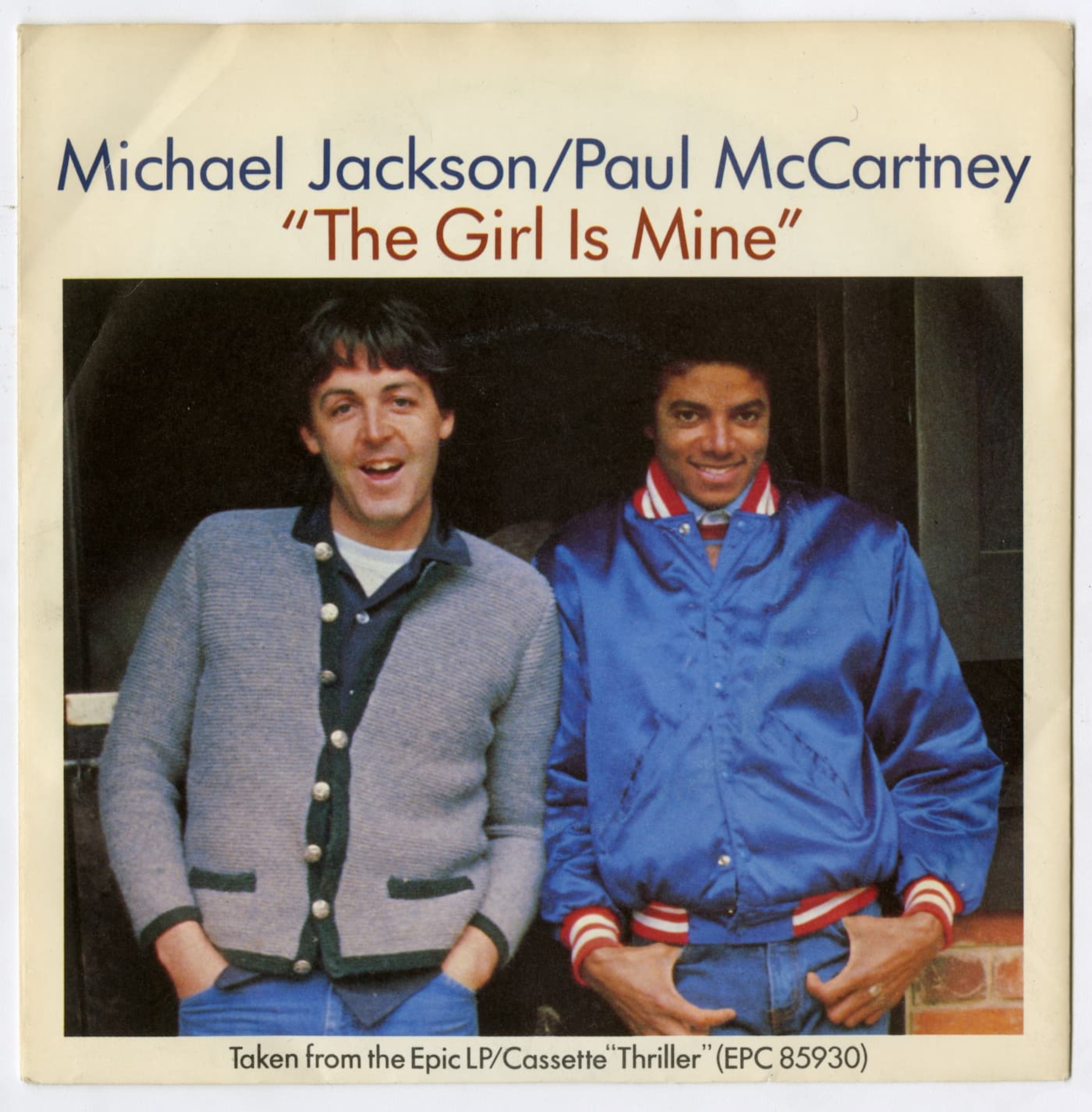 'The Girl Is Mine' single cover