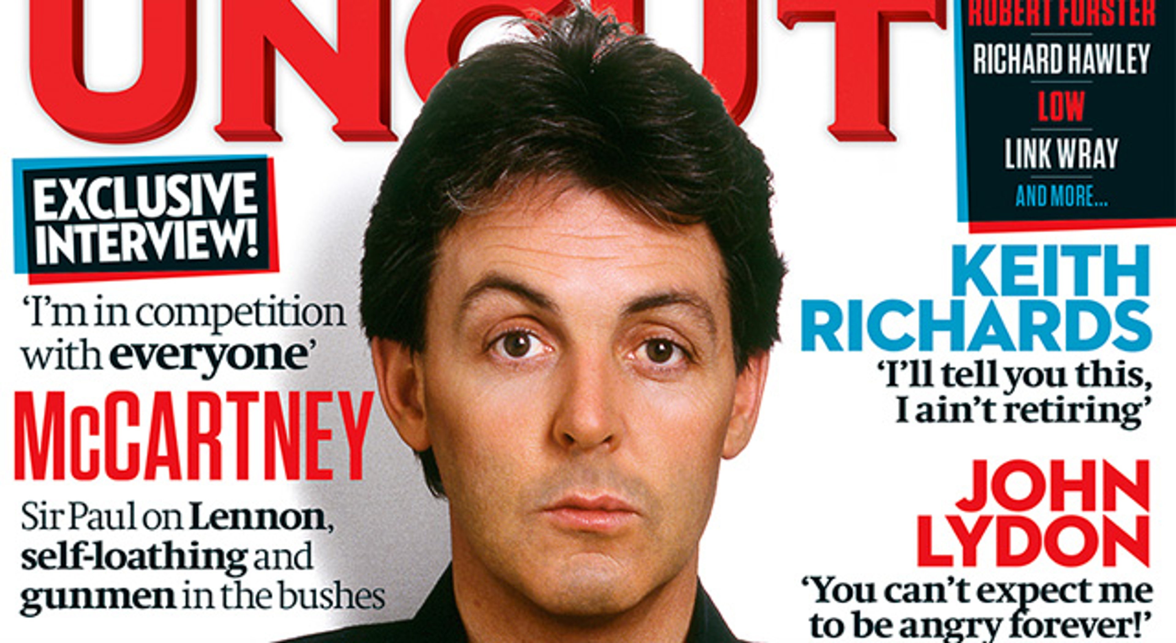 Paul on the cover of Uncut Magazine