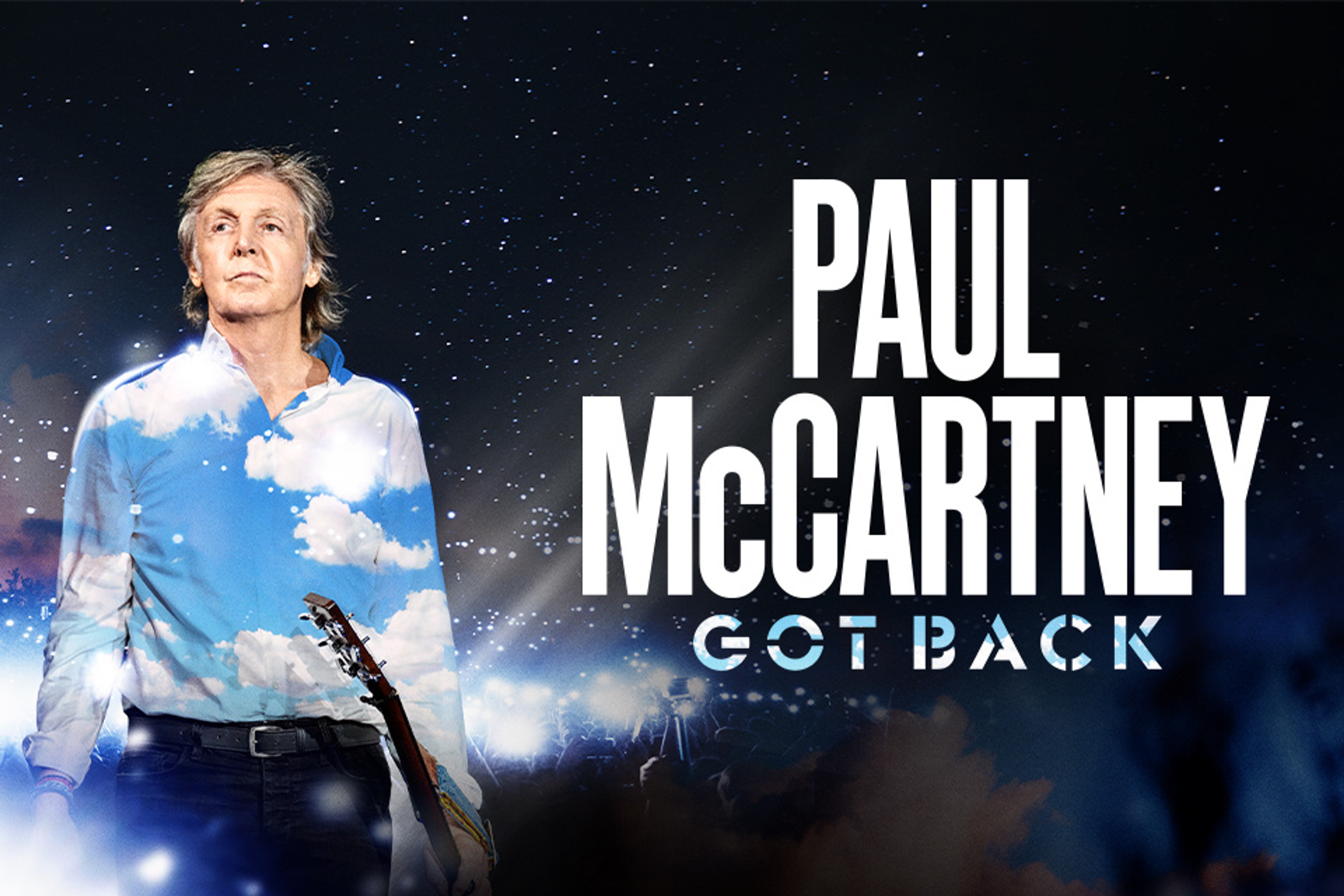 Poster for Paul's brand new 'Got Back' Tour.